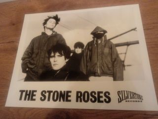 The Stone Roses Rare Press Photo Silvertone Records 1988 Ian Brown