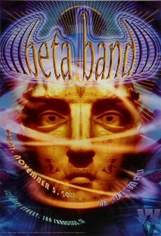 The Beta Band Concert Poster 2001 F487 Fillmore
