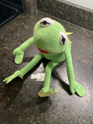 Disney Store Authentic 18” Kermit The Frog Muppets Stuffed Plush Doll Toy