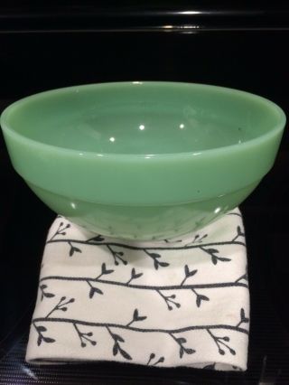 Vintage Jadeite Mixing Bowl Fire - King Glass