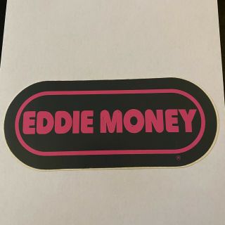 Wrif 101 Eddie Money Bumper Sticker 1980’s Detroit.  Vintage Rare