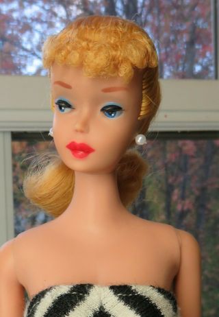 Vintage 1960s 4 Ponytail Barbie Blonde