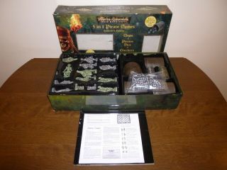 Pirates Of The Caribbean 3 In 1 Pirate Games Checkers,  Dice,  Chess Collectors Ed