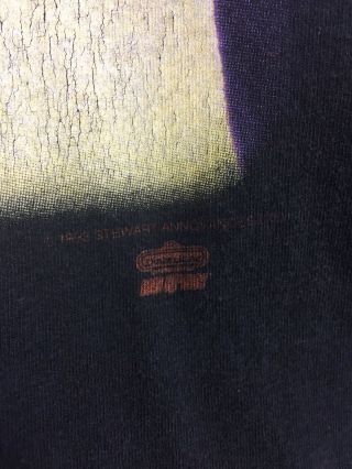 Vtg 90s Rod Stewart T - Shirt Sz Large By Winterland Black Single Stitch 2