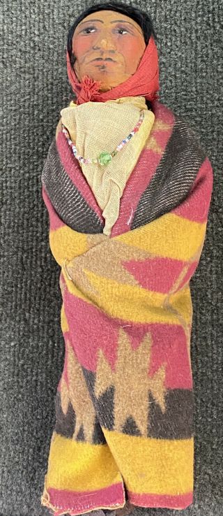 Rare Mary Francis Woods Native American Doll Indian Doll 1920s All