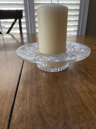 Waterford Crystal Candle Holder With Pillar