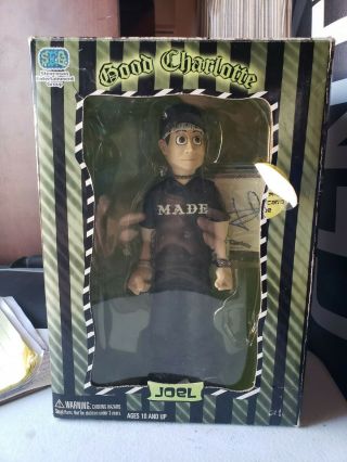 Good Charlotte Joel Action Figure And Signed Trading Card