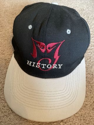 Michael Jackson History Hat Baseball Cap Vintage Retro Black Grey King Of Pop