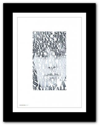 The Stone Roses ❤ Waterfall ❤ Typography Poster Art Lyrics Print In 5 Sizes 28