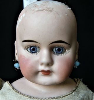 Antique German Belton Closed Mouth Sonnenberg Doll 13 " 1