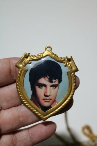 Vintage Elvis Presley Movie Promo Necklace - Tin
