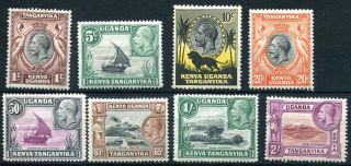 Weeda Kenya,  Uganda,  Tanzania 46//55 Mh 1935 Issue Kgv Pictorials Cv $49.  50