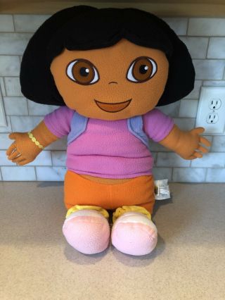 Vintage 2002 Dora The Explorer Dora Cuddle Pillow Plush Doll