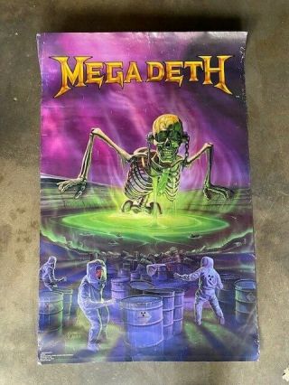 Megadeth - Rare Rust In Peace Poster - Dave Mustaine - Hangar 18