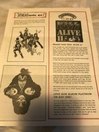 kiss army issue volume two,  no.  2 ace frehley pual stanley peter criss gene simmon 3