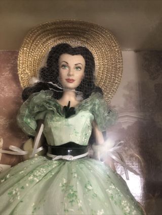 Franklin Gone With The Wind Scarlett O’Hara Porceline Doll With 8 Gowns 2