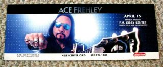 Ace Frehley Of Kiss Promo Post Card Wilkes - Barre Exhaustion Show