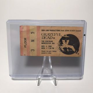 Grateful Dead The Centrum Worcester Ma Concert Ticket Stub Vintage Nov 4 1985