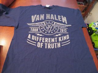 Vintage 2012 Van Halen Different Kind Of Truth Concert Shirt Adult Xl