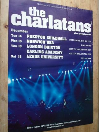 The Charlatans Tour Poster From Manchester University 2004.