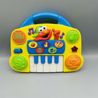 Vintage Rare Tyco Preschool Toy 1998 Elmo’s Musical Piano Sesame Street