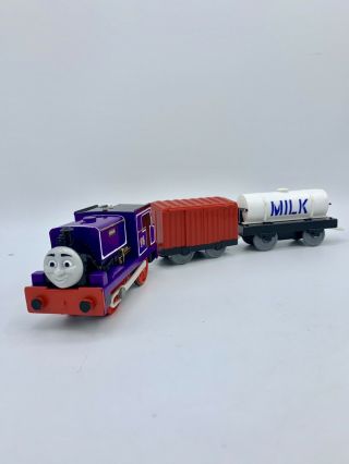 Thomas & Friends Train Engine Trackmaster Motorized Charlie W/ Milk Tanker & Car