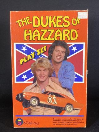 The Dukes Of Hazzard Playset Tv Show Toy Game By Colorforms 1981