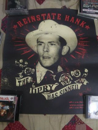 Hank Williams Iii Poster Reinstate Hank Rally Hank Jr