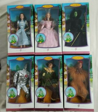 Barbie Wizard Of Oz Pink Label Dorothy,  Lion,  Tin Man,  Scarecrow,  Glinda,  Witch