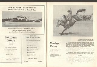 1963 OFFICIAL PROGRAM AND SOUVENIR PROGRAM J - BAR - H RODEO,  CAMDENTON,  MO ELLY MAE 3