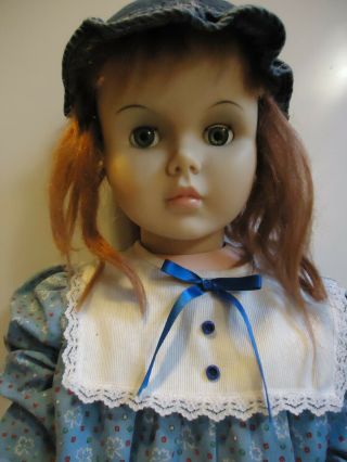 Vintage Patti Playpal Type Doll,  Nasco Doll Inc 35 " Red Hair,  Sleep Eyes,  Walker