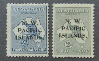 Nystamps British North West Pacific Islands Stamp 1.  2 Og H $30 Signed