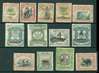 Old Malaya Labuan O/p Selection Of 13 X Stamps M/m Or Ng?