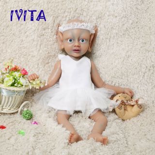 Ivita 18  Full Body Silicone Reborn Doll Waterproof Rebirth Baby Girl Fairy 2kg
