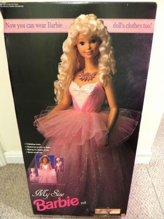 Nib Barbie Doll 1992 My Size 3 Feet Tall