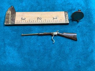 Dollhouse Miniature Artisan Made Rifle 1/12 Wood Metal Movable Parts