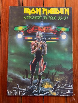 Iron Maiden " Somewhere On Tour 86/87 " Vintage Tour Programme