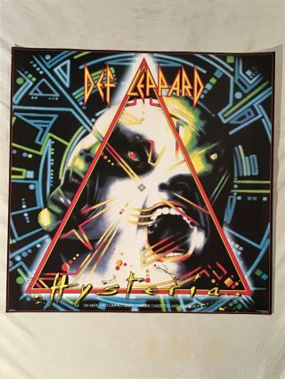 Def Leppard 1987 Promo Poster Hysteria