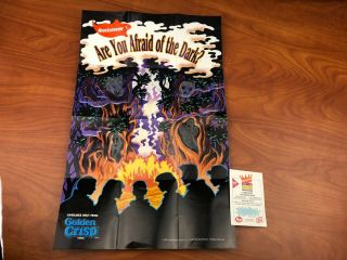 Nickelodeon Are You Afraid Of The Dark? 1994 Golden Crisp Cereal Poster