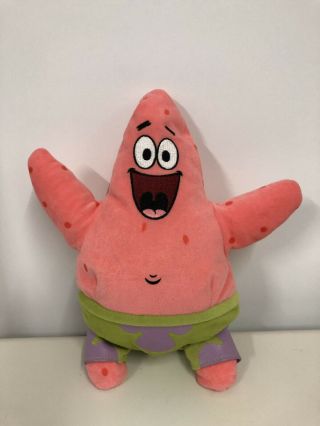 Ty Spongebob Squarepants Beanie Baby Boo Patrick Star 10 " Plush Stuffed