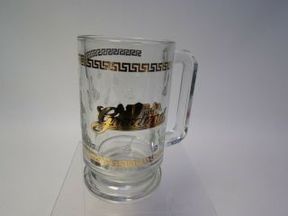 Rare Heavy Duty Engraved Graceland (elvis Presley) Glass Beer Mug - Usa Made Nm