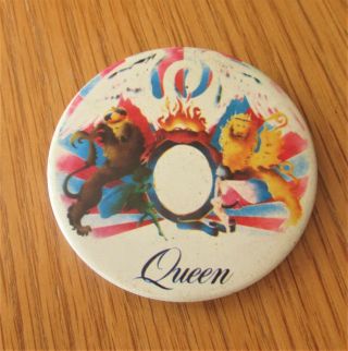 Queen A Night At The Opera Large Vintage Metal Pin Badge From The 1970 