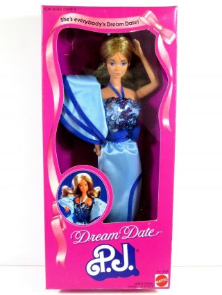 Nib Barbie Doll 1982 Dream Date Pj Vintage 5869 Box 1