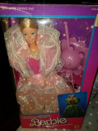 Vintage 1985 Dream Glow Barbie Doll Mattel 2248 Nib Rare Nrfb