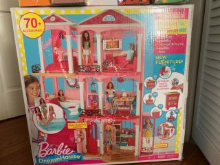 Mattel Barbie 3 Floor Dreamhouse Doll House Playset Pink Ffy84 - 9997 2015 4 Ft