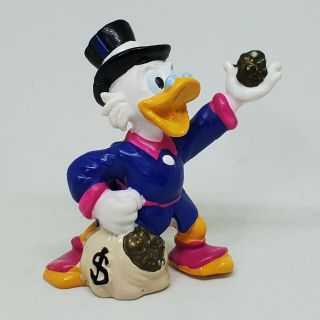Vintage Ducktales Scrooge Mcduck Pvc Figure Disney Applause 1986 Cake Topper