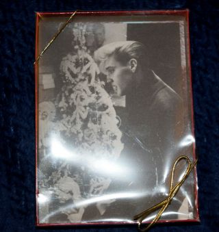 Elvis Presley Rare Box Of Christmas Cards 18 With 12 B&w & 6 Color 3 Diff.  Cards