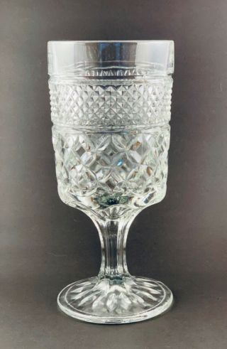 Set Of 6 Vintage Anchor Hocking Wexford Pedestal 6 - 5/8 " Water Wine Goblets