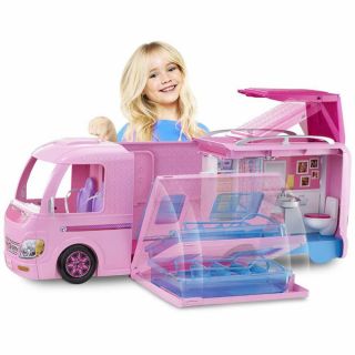 Barbie Dream Camper Van Transform The Colourful Barbie Dreamcamper Into A Camp.
