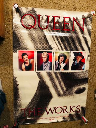 Queen The Promo Poster 1984 Great Shape Capitol Records